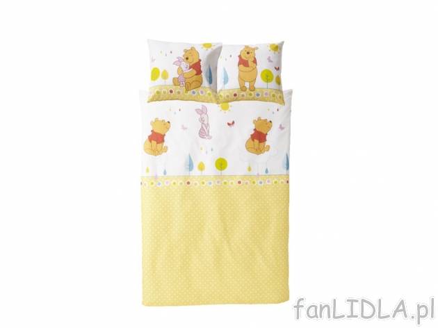 Pościel dziecięca , cena 39,99 PLN za 1 opak. 
- materiał: 100% bawełna 
- poduszka: ...