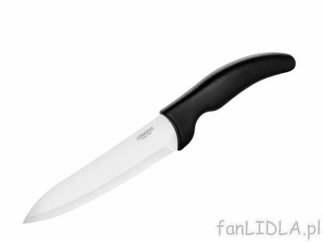 Nóż ceramiczny Ernesto, cena 19,99 PLN za 1 opak. 
- długość ostrza: ok. 16 ...