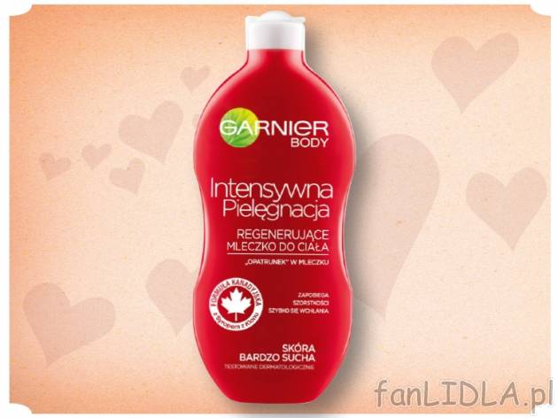 Garnier Mleczko do ciała , cena 9,99 PLN za 400 ml, 1L=24,98 PLN. 
- Oferta ważna ...