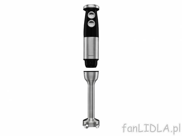 Blender , cena 69,90 PLN 
- moc: 600 W
- 2 kolory
- nasadka do purèe z 3 ostrzami ...