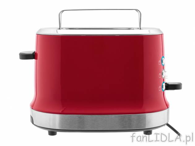 Toster , cena 79,90 PLN 
- 2 kolory
- moc: 950 W
- z nasadką do opiekania bułek
- ...