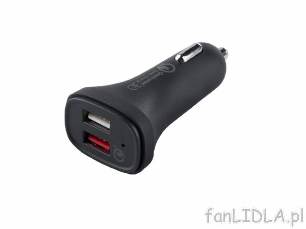 Ładowarka samochodowa , cena 15,99 PLN 
- 1 port USB do szybkiego ładowania i ...