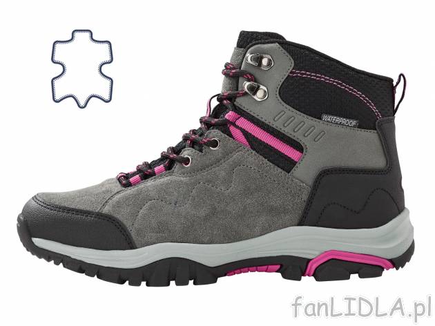 Skórzane buty trekkingowe, damskie , cena 99,00 PLN 
- 4 wzory
- rozmiary: 36-41 ...