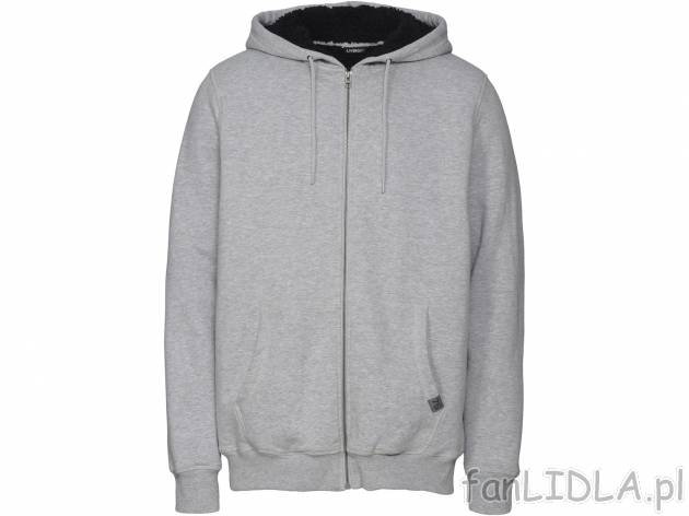 Męska bluza , cena 65,00 PLN. Bluza z kapturem, zapinana na zamek błyskawiczny. ...