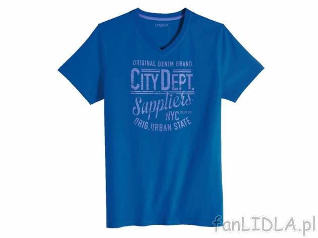 T-shirt Livergy, cena 19,99 PLN za 1 szt. 
- aksamitnie miękki &ndash; efekt ...