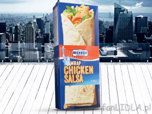 Wrapy , cena 7,00 PLN za 190 g/1 opak., 100 g=4,21 PLN. 
Tortilla wypełniona znakomitymi ...