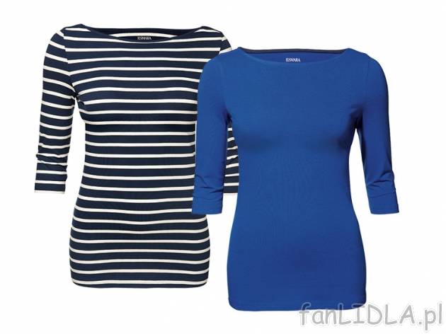 Bluzki 2 szt. Esmara, cena 33,00 PLN za 1 opak. 
- z pojedynczego jerseyu 
- 6 ...