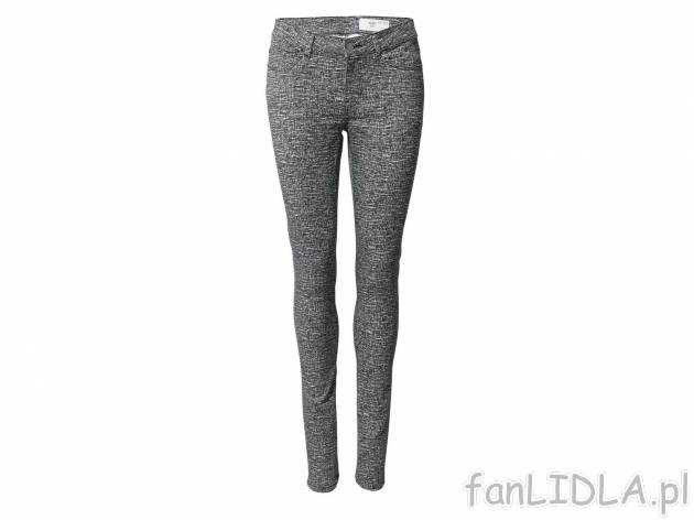 Jeansy dla niej, dopasowane do figury, cena 39,99 PLN 
- rozmiary: 36-44 (nie wszystkie ...