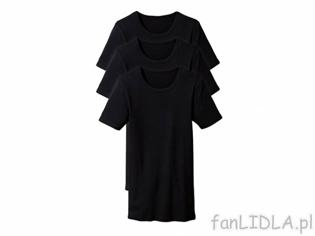 Koszulka 3 szt. Livergy, cena 32,99 PLN za 1 opak. 
- materiał: 100% bawełna 
- ...