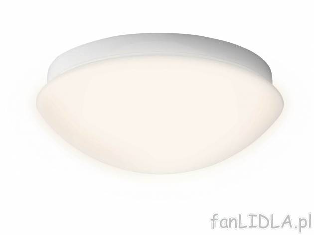 Lampa z czujnikiem ruchu , cena 69,90 PLN 
- Ø 27,5 cm
- wys. 11,5 cm
- klosz ...