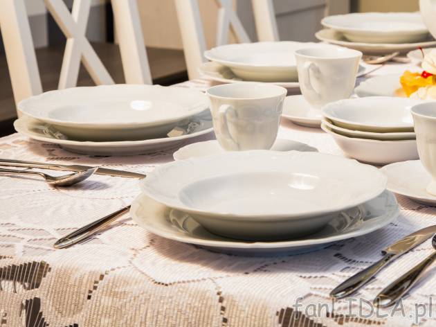 Zestaw obiadowy - 18 części , cena 129,00 PLN 
- w zestawie: 6 talerzy płytkich ...