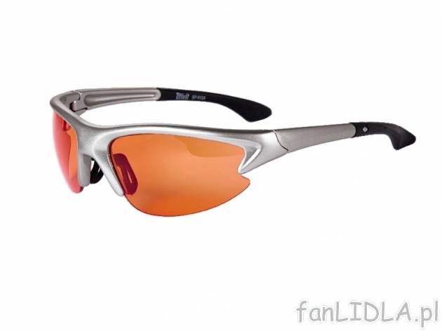 Okulary sportowe , cena 12,99 PLN za 1 opak. 
- 100% ochrony przed promieniami ...
