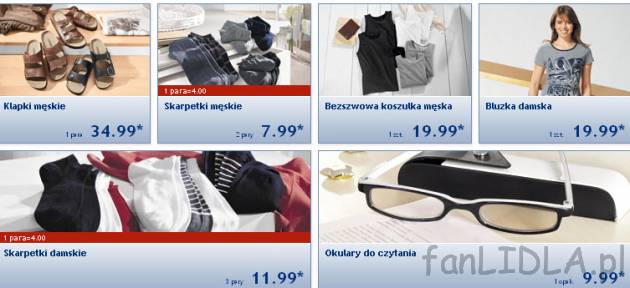klapki męskie, skarpetki męskie, bezszwowa koszula męska, bluzka damska, skarpetki ...