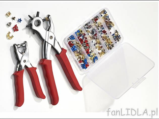 Zestaw kaletniczy Powerfix, cena 19,99 PLN za 1 opak. 
w zestawie: 
- szczypce ...