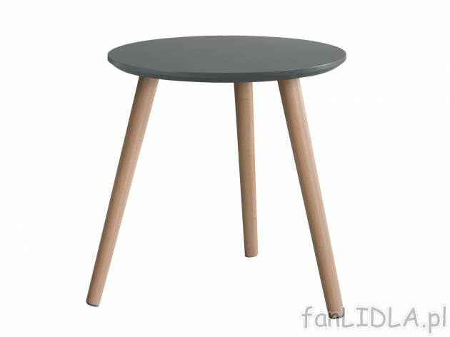 Stolik , cena 59,90 PLN 
- ok. 40 x 40,5 cm (Ø x wys.)
- nóżki z masywnego ...
