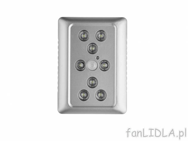 Sensorowa lampa LED , cena 24,99 PLN 
- czujnik ruchu
- automatyczne wyłączenie ...