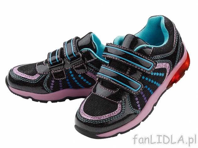 Świecące buty dziewczęce lub chłopiece Lupilu, cena 34,99 PLN za 1 para 
- z ...