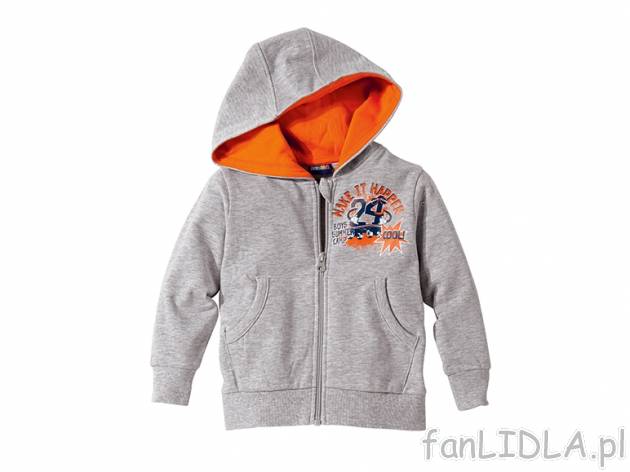 Bluza chłopięca Lupilu, cena 24,99 PLN za 1 szt. 
- materiał: 96% bawełna, 4% ...