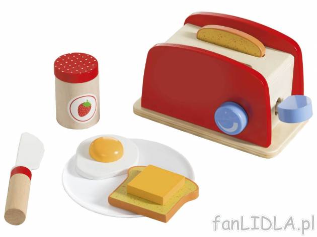 Drewniany zestaw kuchenny , cena 34,99 PLN  
-  dla dzieci w wieku: 2+