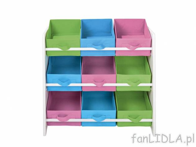 Regał dziecięcy , cena 89,90 PLN 
- 2 kolory
- ok. 66 x 59,5 x 30 cm (szer. ...