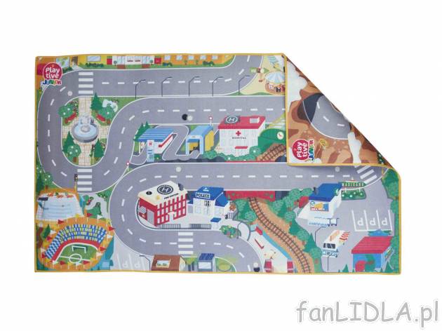 Dwustronny dywanik do zabawy* , cena 39,99 PLN 
- ok. 150 x 90 cm (dł. x szer.)
- ...