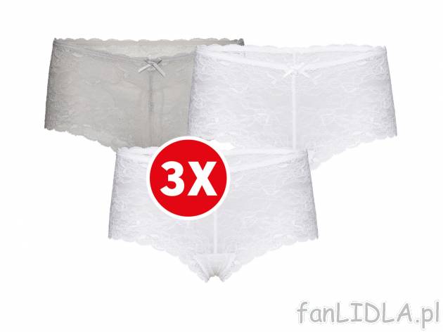 Koronkowe majtki, 3 pary , cena 24,99 PLN  
-  rozmiary: S-L
