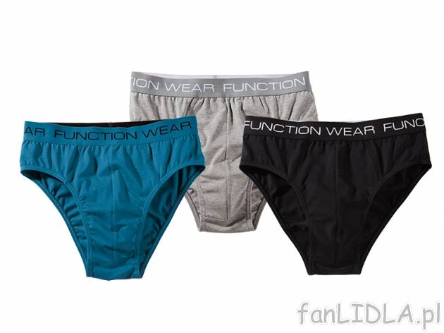 Slipy męskie 3 pary Livergy, cena 19,99 PLN za 3 pary 
- rozmiary: M-XXL 
- 3 ...