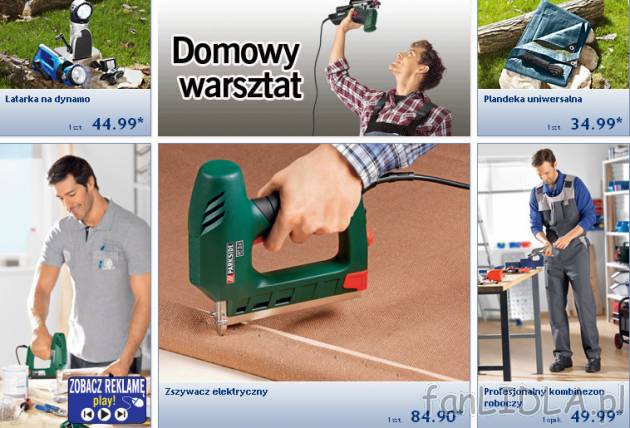 Domowy warsztat - narzędzia z gazetki Lidl