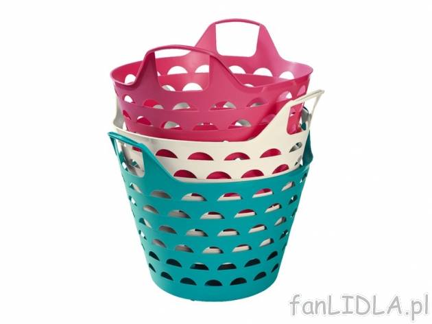 Koszyk ok. 30l Ordex, cena 14,99 PLN za 1 szt. 
- wymiary: ok. 51 x 44 x 38 cm (dł. ...