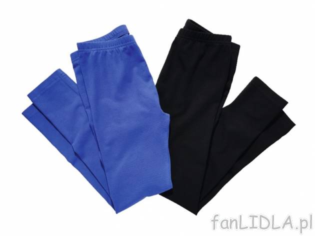 Legginsy dziewczęce 2 szt. Pepperts, cena 21,99 PLN za 1 opak. 
- optymalne dopasowanie ...