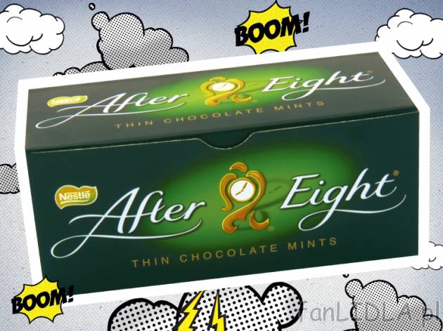 Nestle after eight , cena 7,99 PLN za 200g, 100g = 4,00 PLN. 
- miętowe nadzienie ...