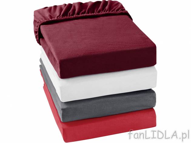 Prześcieradło z gumką 180-200 x 200 cm x 25 cm , cena 44,99 PLN 
- 100% bawełna
- ...