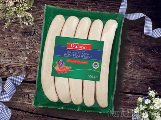 Oryginalna kiełbasa z Turyngii , cena 8,99 PLN za 500 g, 1kg=17,98 PLN. 
- Pyszna ...