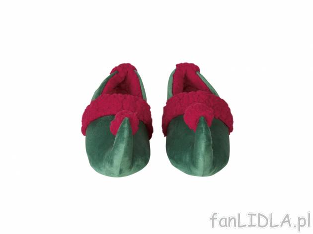 Kapcie damskie na zimę, niczym elfie buty, cena 29,99 PLN 
- rozmiary: 36-41
- ...