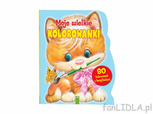 Kolorowanka , cena 24,99 PLN za 1 szt. 
- aż 80 stron do kolorowania 
- wyjątkowo ...