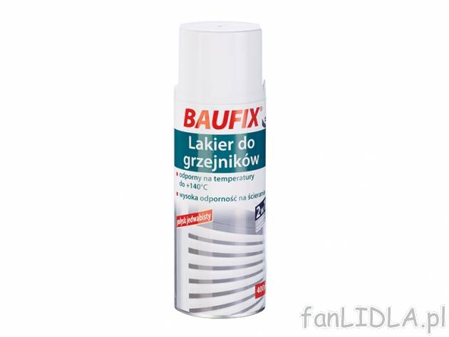 Lakier do grzejników 400 ml , cena 11,99 PLN za 400 ml= 1 opak., 1l= 29,98 PLN. ...