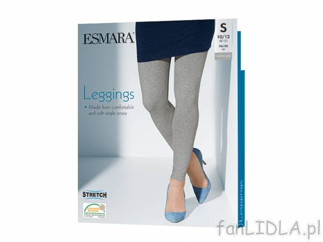 Legginsy Esmara, cena 17,99 PLN za 1 szt. 
- z miękkiego, pojedynczego jerseyu ...