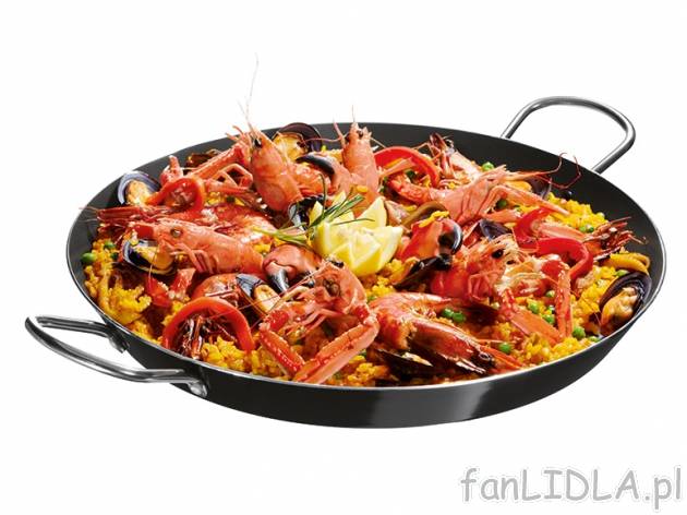 Patelnia do paelli 38 cm Ernesto, cena 29,99 PLN za 1 szt. 
- powłoka firmy ILAG&reg; ...