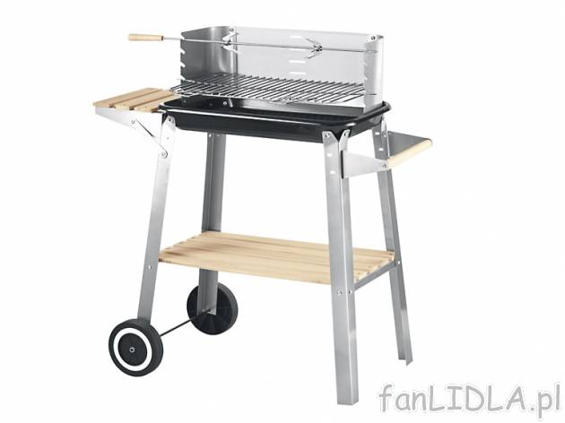 Grill na kółkach z rusztem Florabest, cena 75,00 PLN za 1 opak. 
- wraz z 70-cm ...