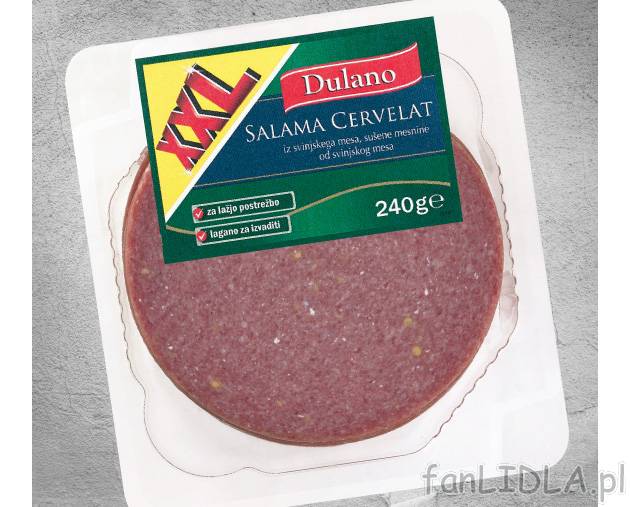 Salami , cena 5,69 PLN za 240 g/1 opak. 
-  Różne rodzaje.