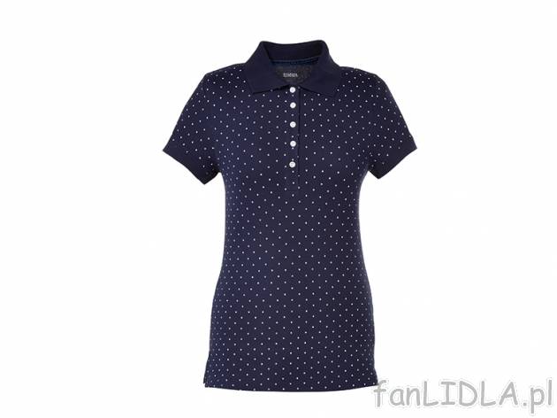 Koszulka polo Esmara, cena 19,99 PLN za 1 szt. 
- krój dopasowany w talii 
- 4 ...