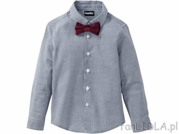 Chłopięca koszula z muchą , cena 24,99 PLN. Elegancki outfit dla najmłodszych ...