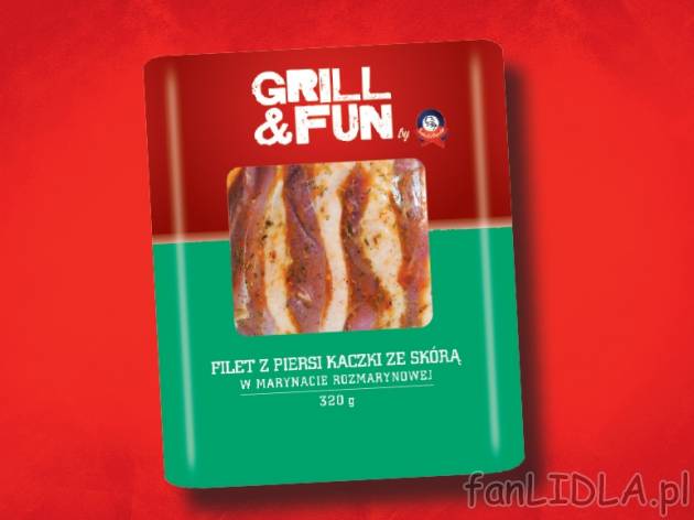 Filet z piersi kaczki , cena 9,95 PLN za 320 g/1 opak., 1kg=29,97 PLN.