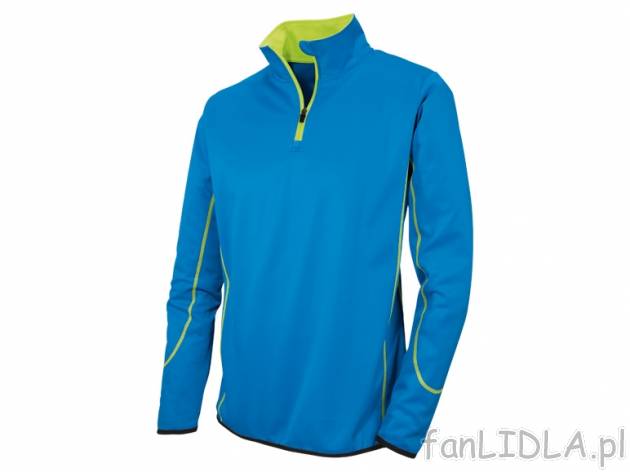 Męska bluza funkcyjna Crivit Sports, cena 33,00 PLN za 1 szt. 
- z kołnierzem ...