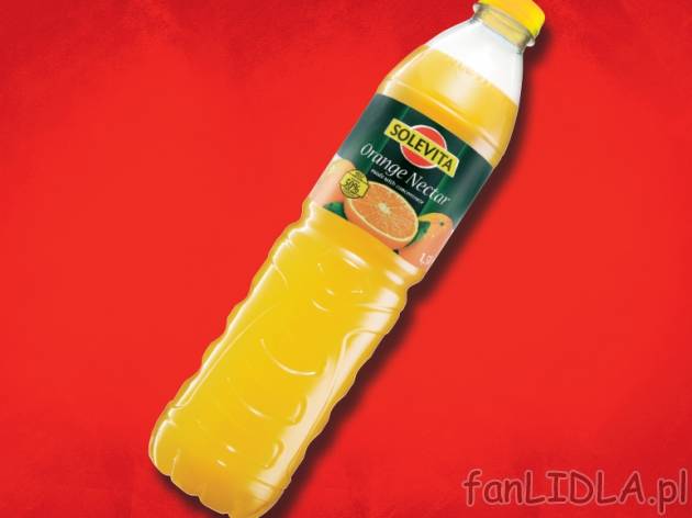 Nektar pomarańczowy , cena 2,39 PLN za 1.5L/1 opak., 1L=1,59 PLN.