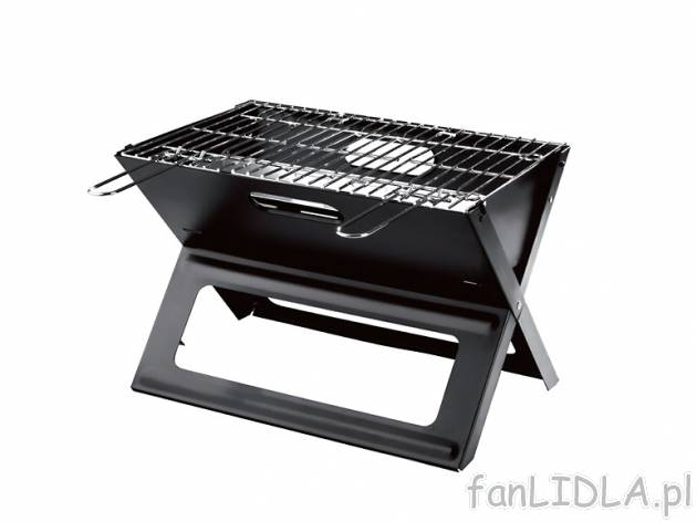 Grill składany Florabest, cena 59,90 PLN za 1 szt. 
- przenośny grill na węgiel ...