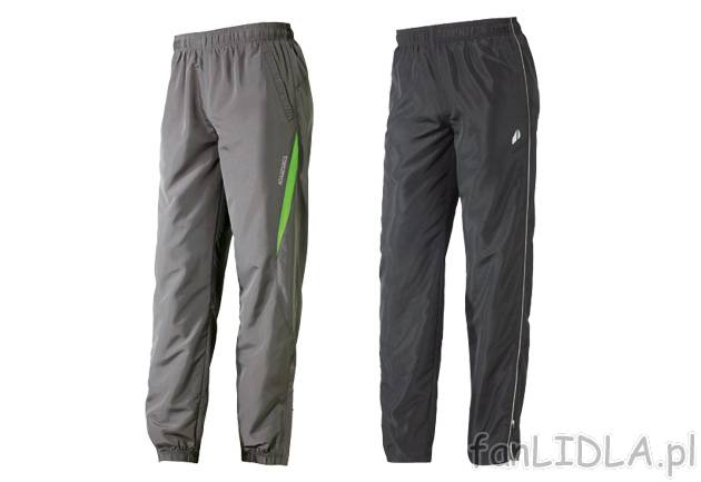 Męskie spodnie sportowe Crivit Sports, cena 39,99 PLN za 1 para 
- podszewka z ...