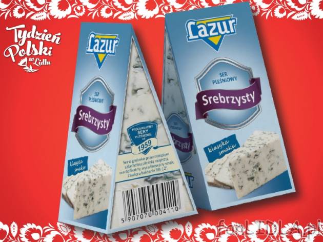 Ser pleśniowy Lazur , cena 3,49 PLN za 100 g/1 opak.