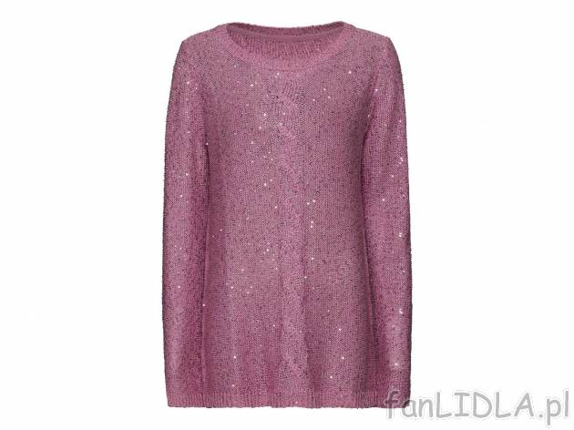 Sweter damski z cekinami, cena 39,99 PLN  
-  rozmiary: XS-L