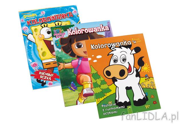 Kolorowanka , cena 6,99 PLN za 1 szt. 
- 24 oryginalne kolorowanki z zabawnymi ...